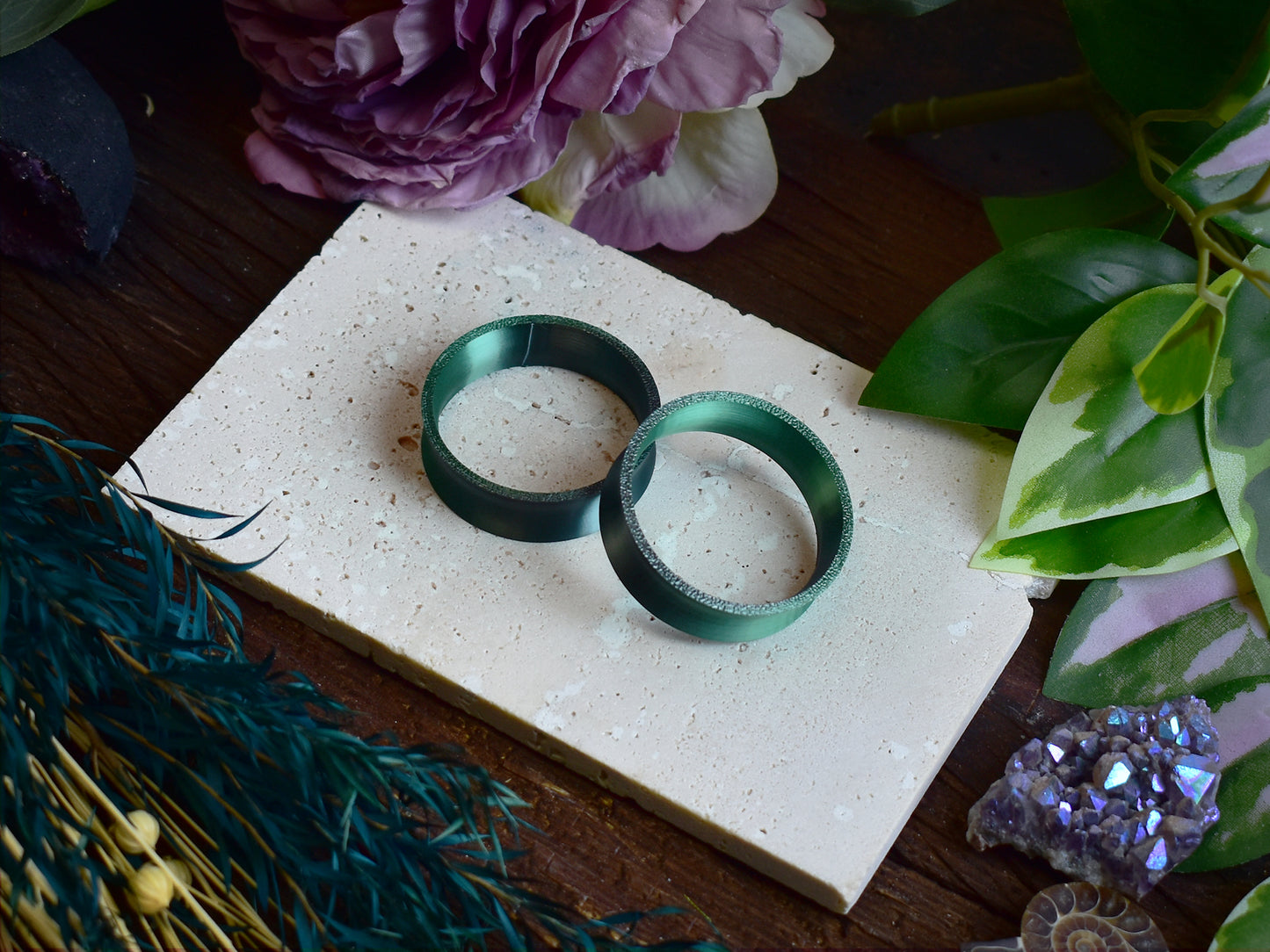 Tunele do uszu 10-100mm | Czarno-zielone