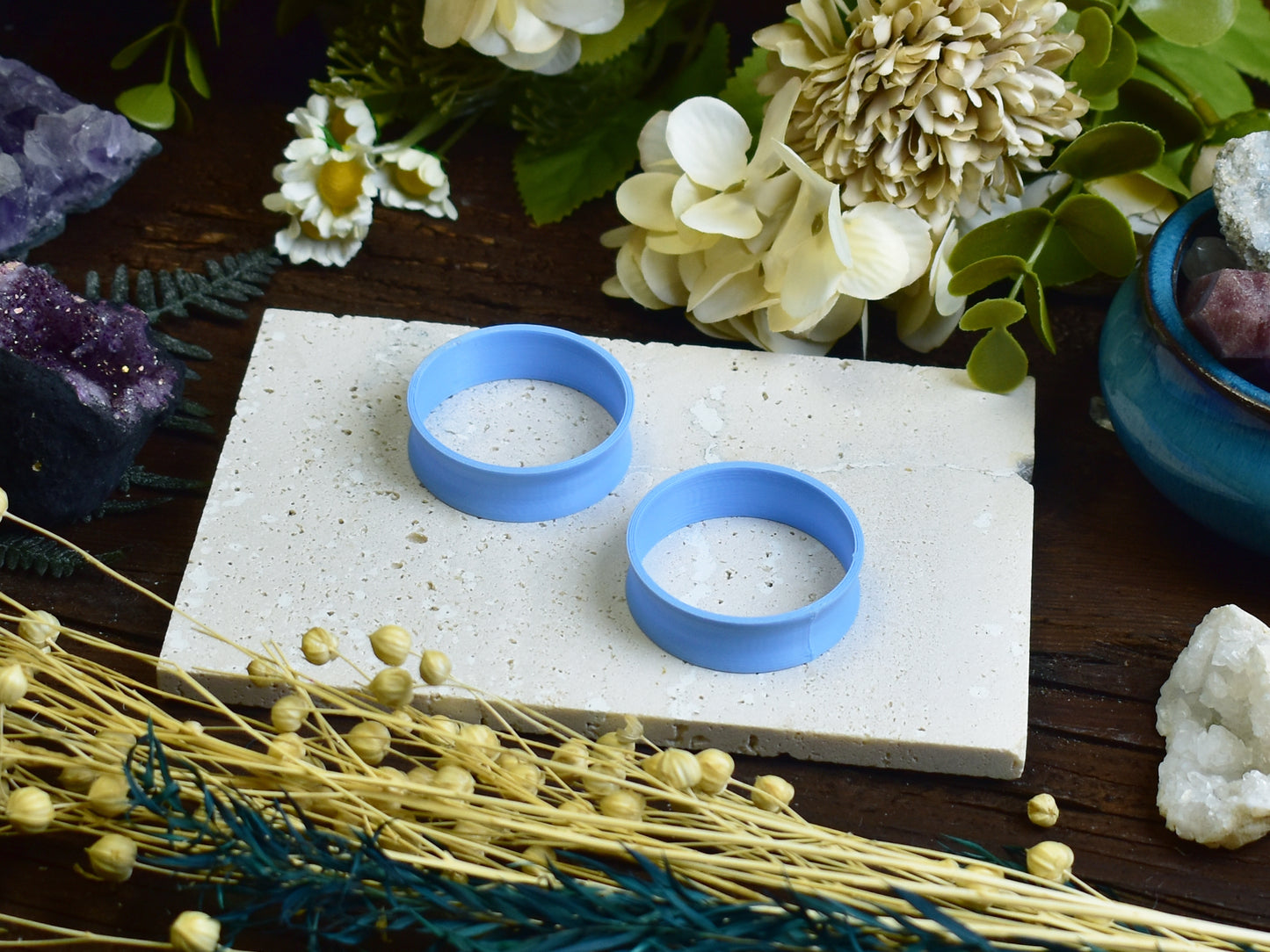 Tunele do uszu 10-100mm | Pastelowe niebieskie | Druk 3D Spirit Of Copper