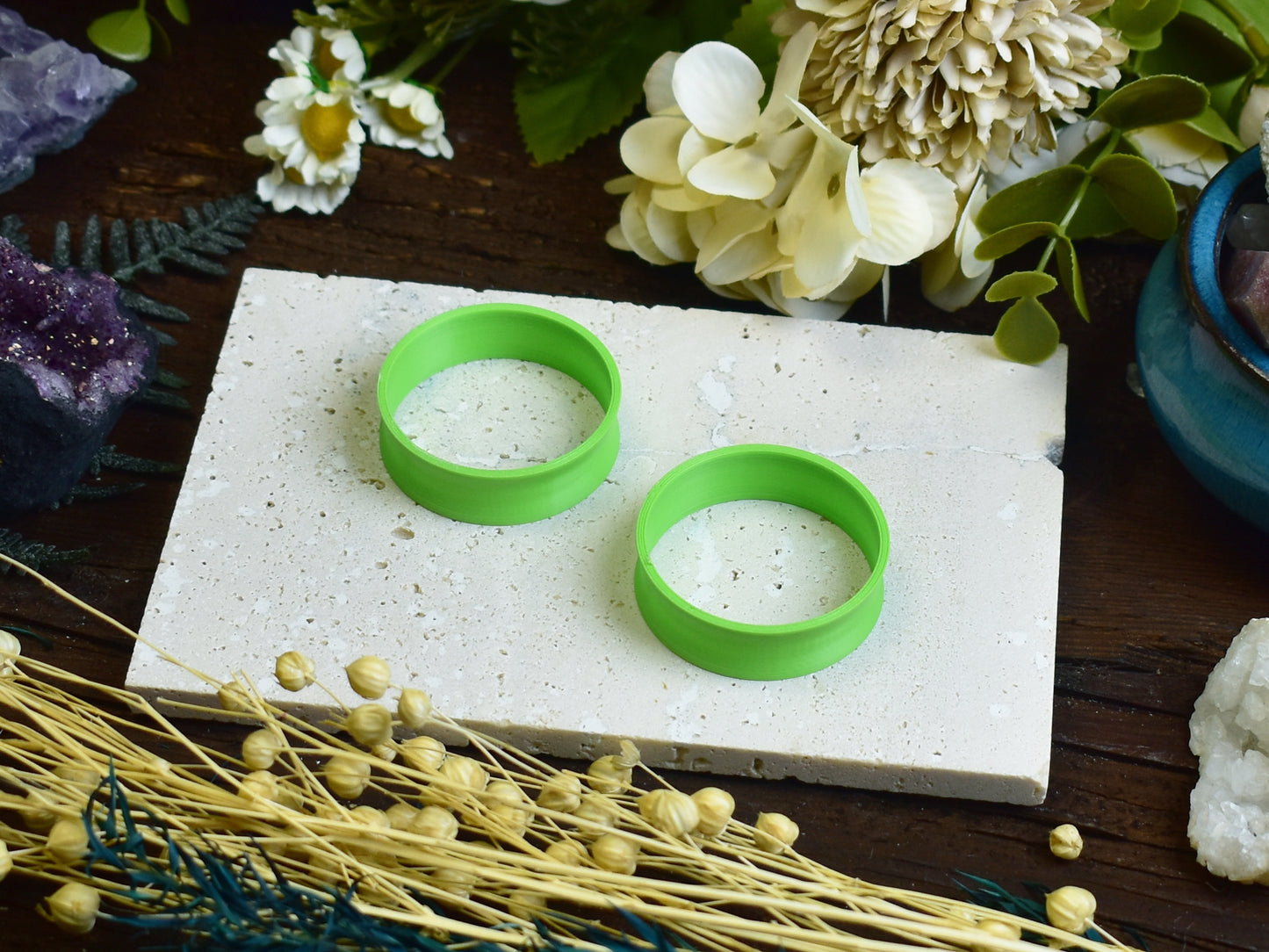 Tunele do uszu 10-100mm | Pastelowe zielone | Druk 3D Spirit Of Copper