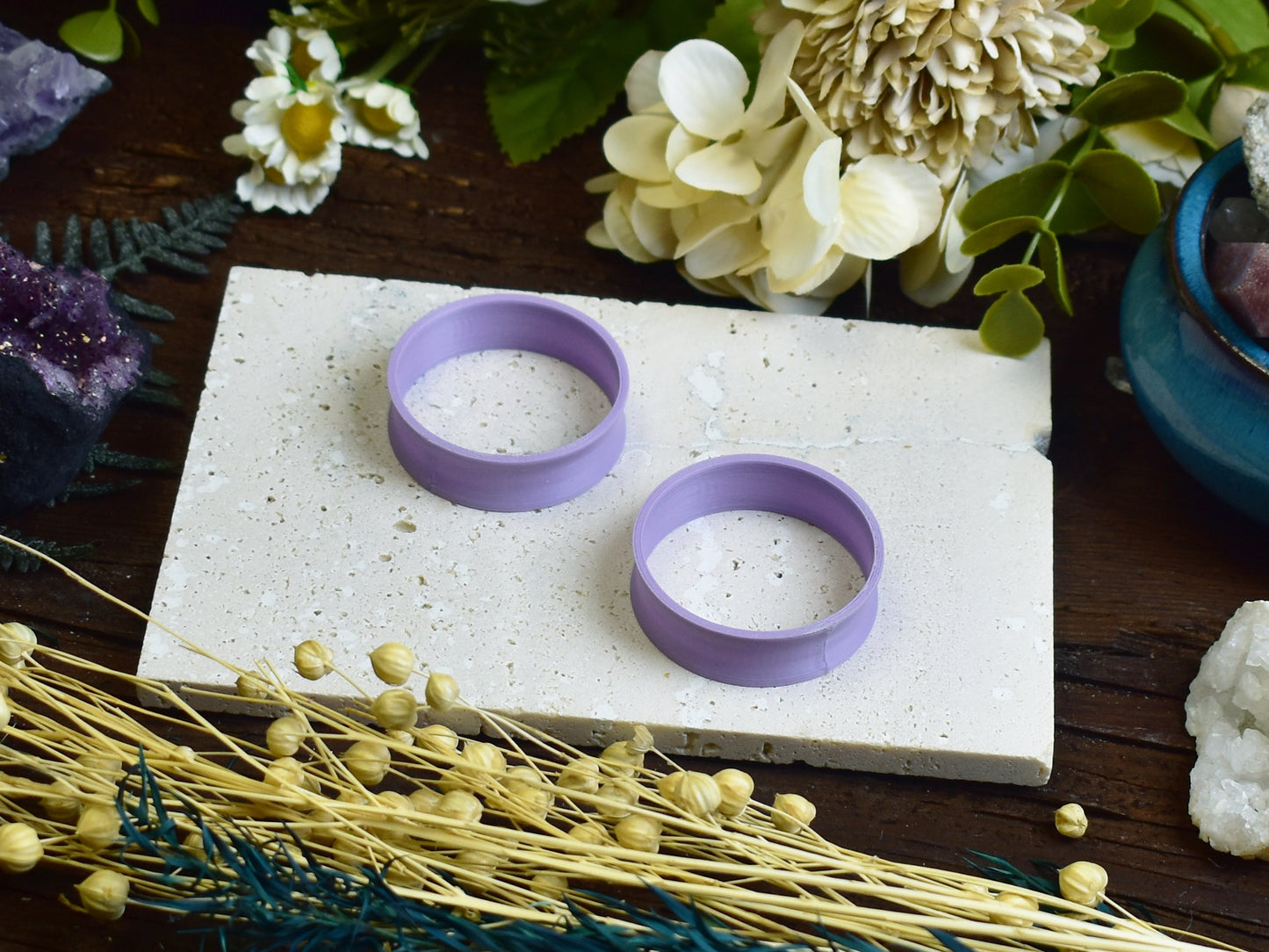 Tunele do uszu 10-100mm | Pastelowe fioletowe | Druk 3D Spirit Of Copper