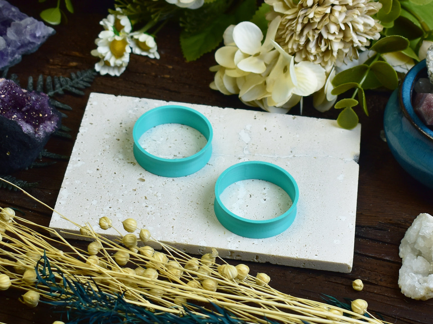 Tunele do uszu 10-100mm | Pastelowe turkusowe | Druk 3D Spirit Of Copper