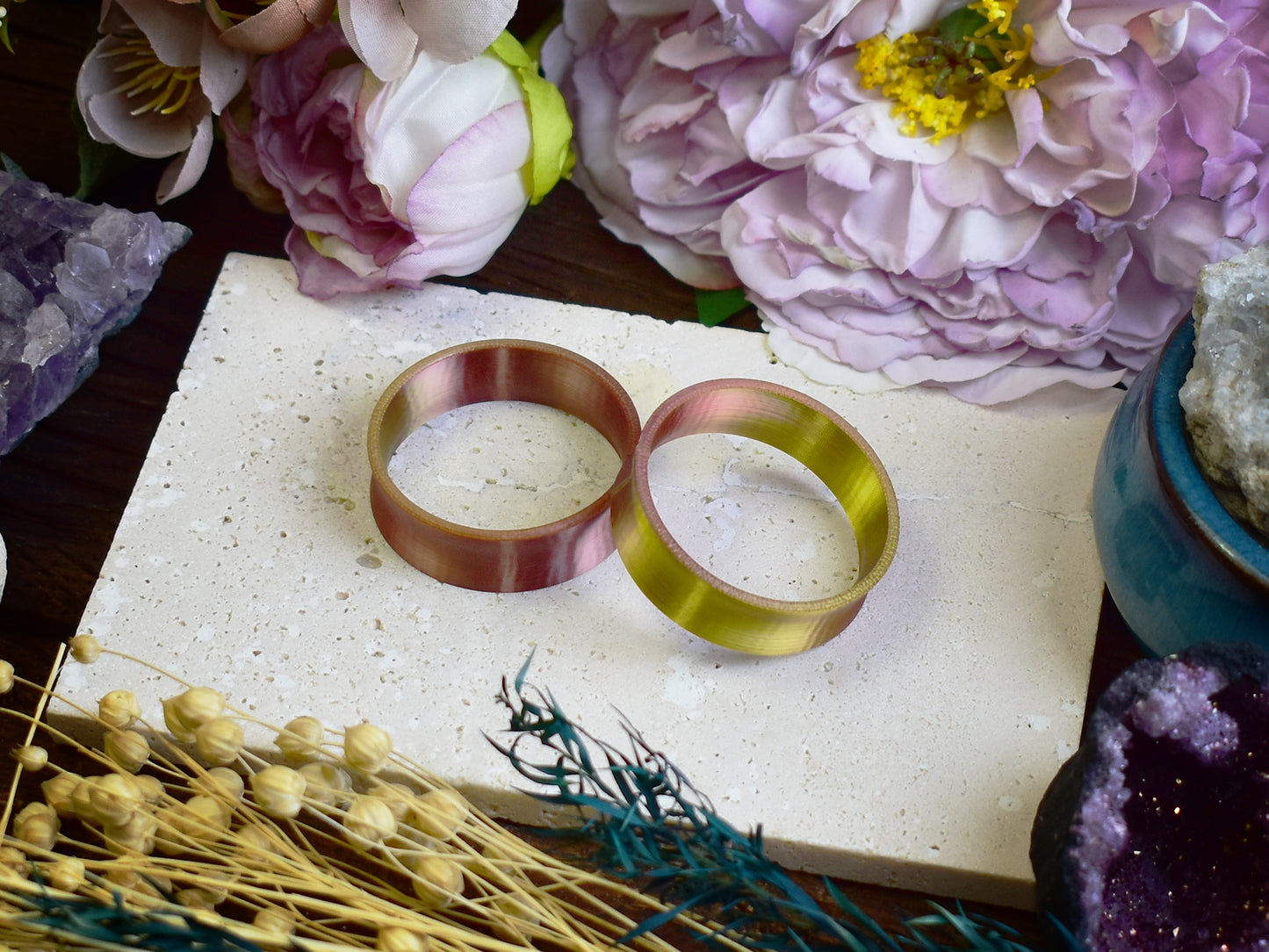 Tunele do uszu 10-100mm | Miedziano-złote