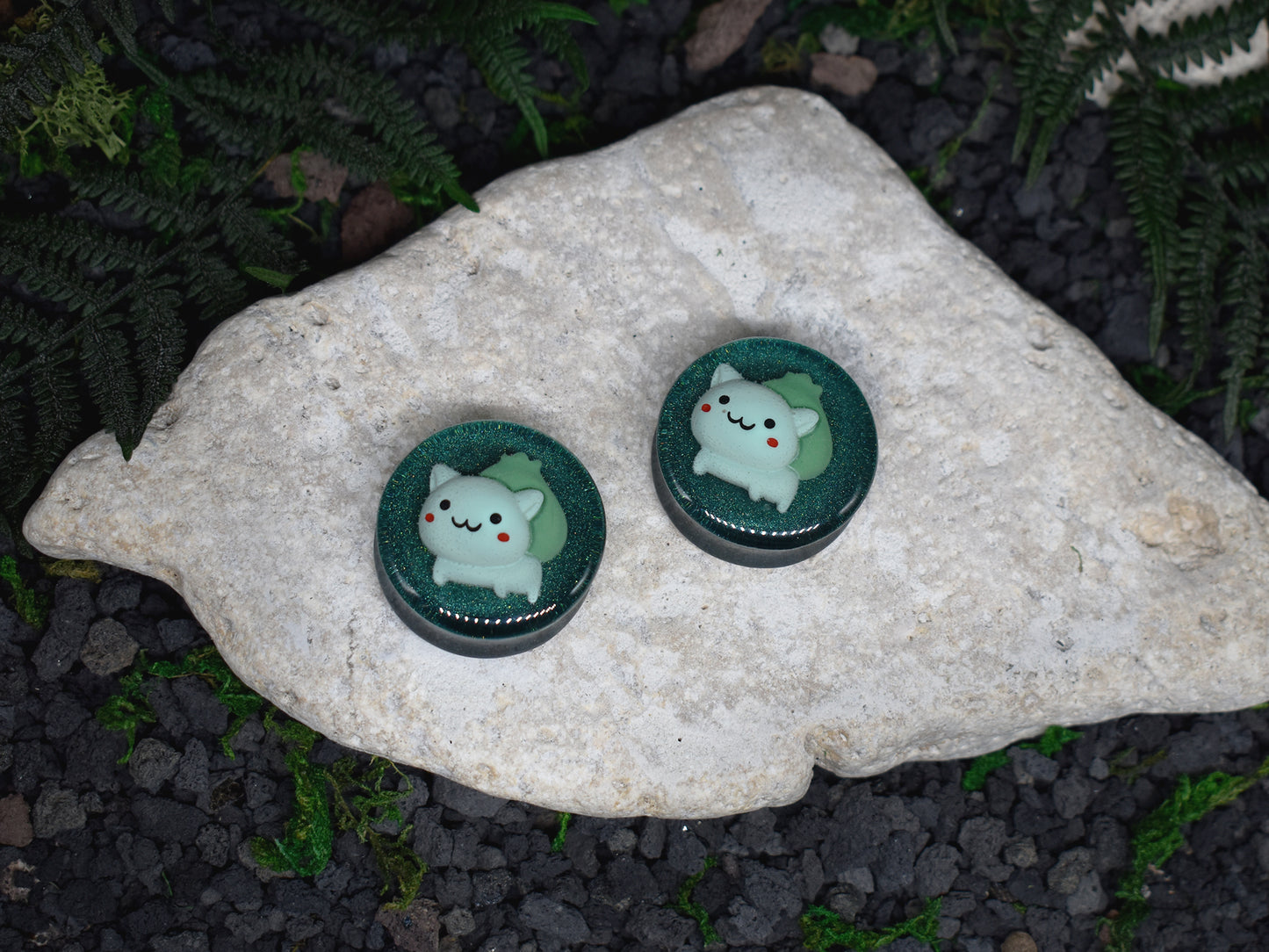 Plugi do uszu 24-30mm | Para | Bulbasaur Spirit Of Copper