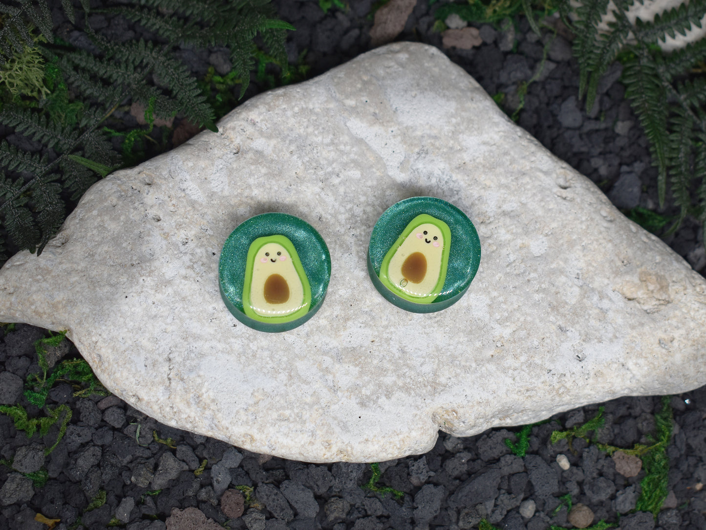 Tunele do uszu 22-26mm | Para | Urocze awokado Spirit Of Copper