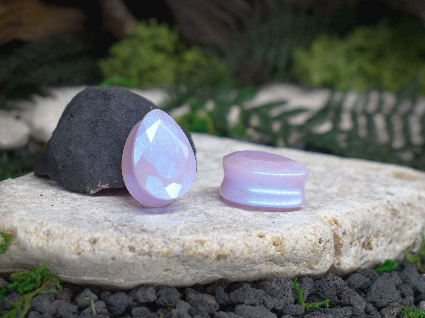 Fasetowane plugi do uszu 10-25mm | łezki | Para Spirit Of Copper