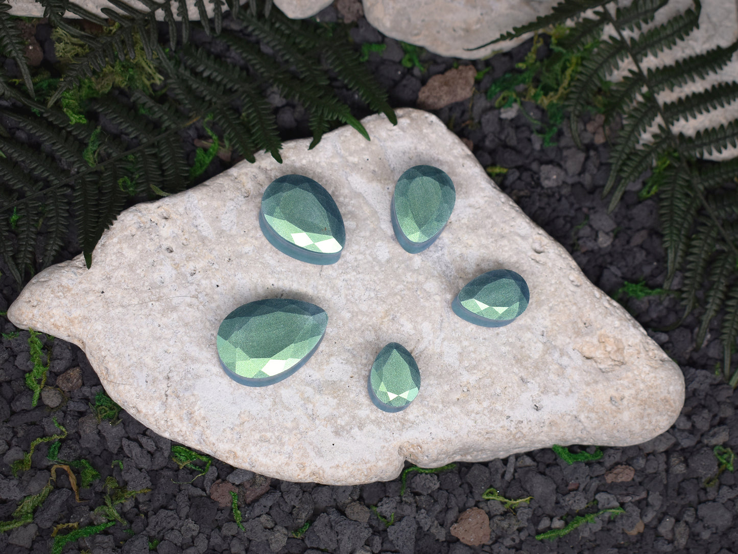 Fasetowane plugi do uszu 10-25mm | łezki | Para Spirit Of Copper