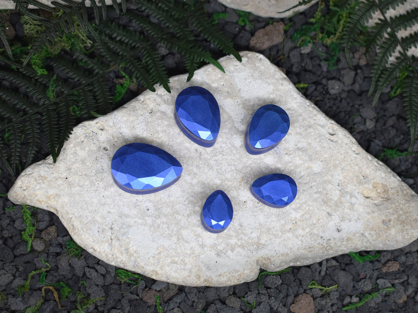 Fasetowane plugi do uszu 10-25mm | łezki | Para Spirit Of Copper