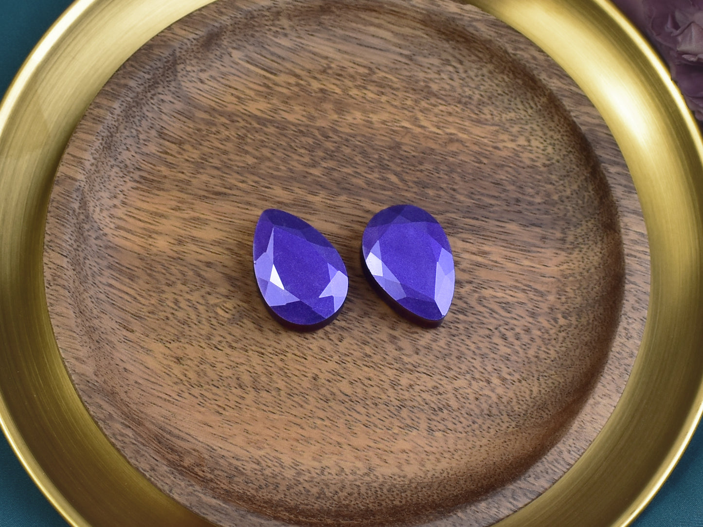 Fasetowane plugi do uszu 25mm | łezki | Para Spirit Of Copper