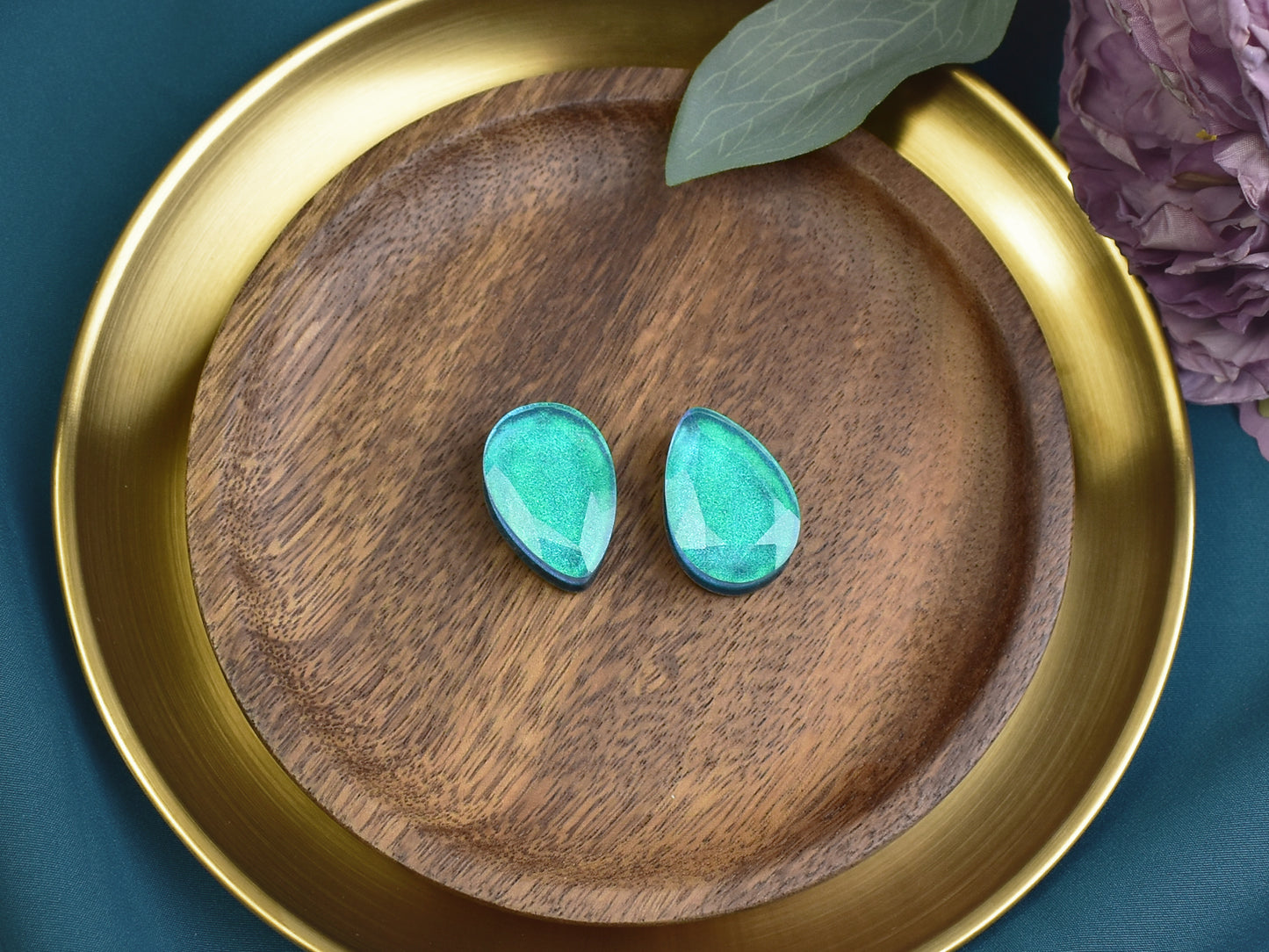 Fasetowane plugi do uszu 25mm | łezki | Para Spirit Of Copper