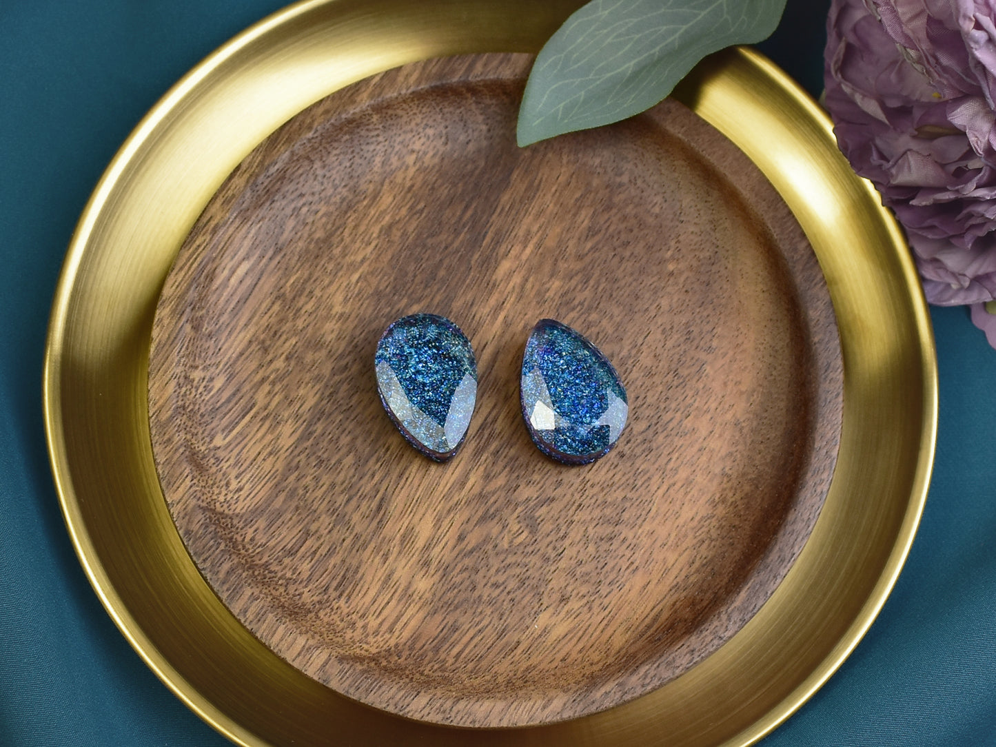 Fasetowane plugi do uszu 25mm | łezki | Para Spirit Of Copper