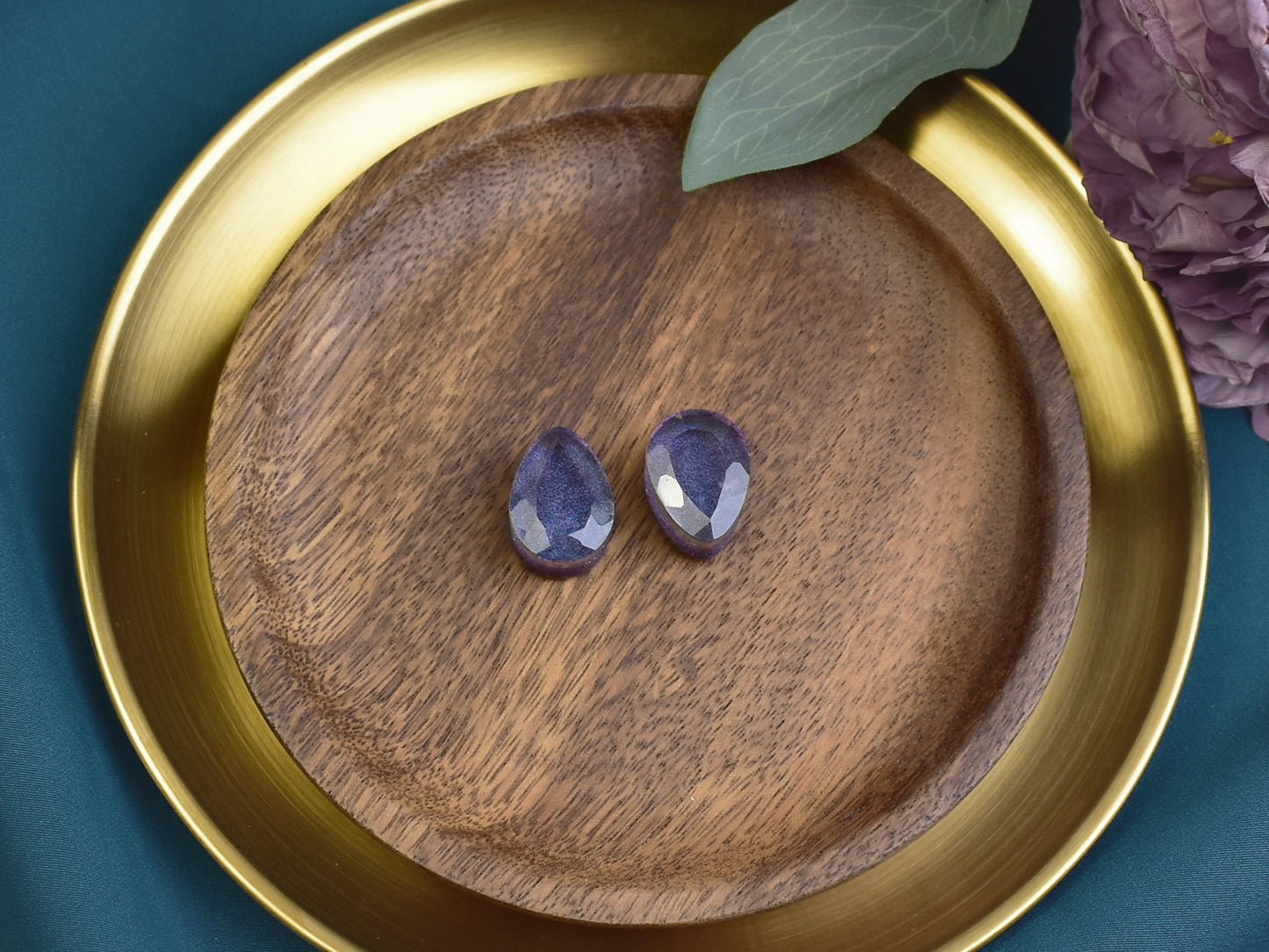 Fasetowane plugi do uszu 19mm | łezki | Para Spirit Of Copper