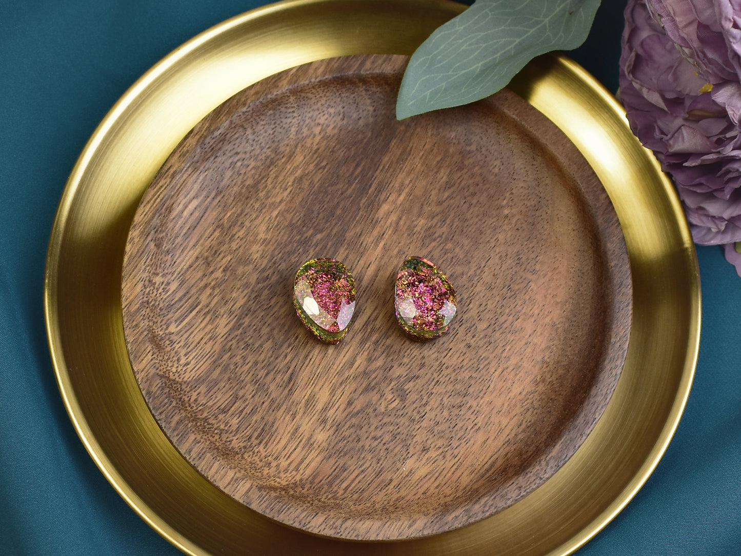 Fasetowane plugi do uszu 19mm | łezki | Para Spirit Of Copper