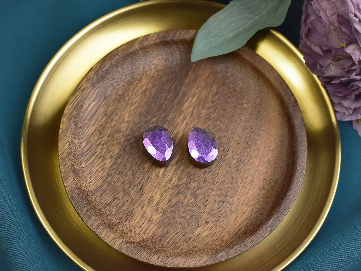 Fasetowane plugi do uszu 19mm | łezki | Para Spirit Of Copper