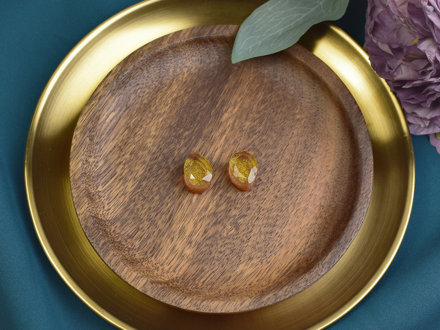 Fasetowane plugi do uszu 14mm | łezki | Para Spirit Of Copper