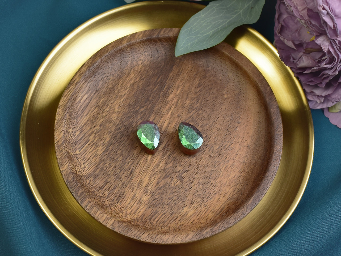 Fasetowane plugi do uszu 16mm | łezki | Para Spirit Of Copper