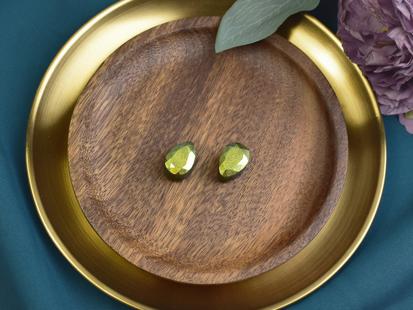 Fasetowane plugi do uszu 16mm | łezki | Para Spirit Of Copper