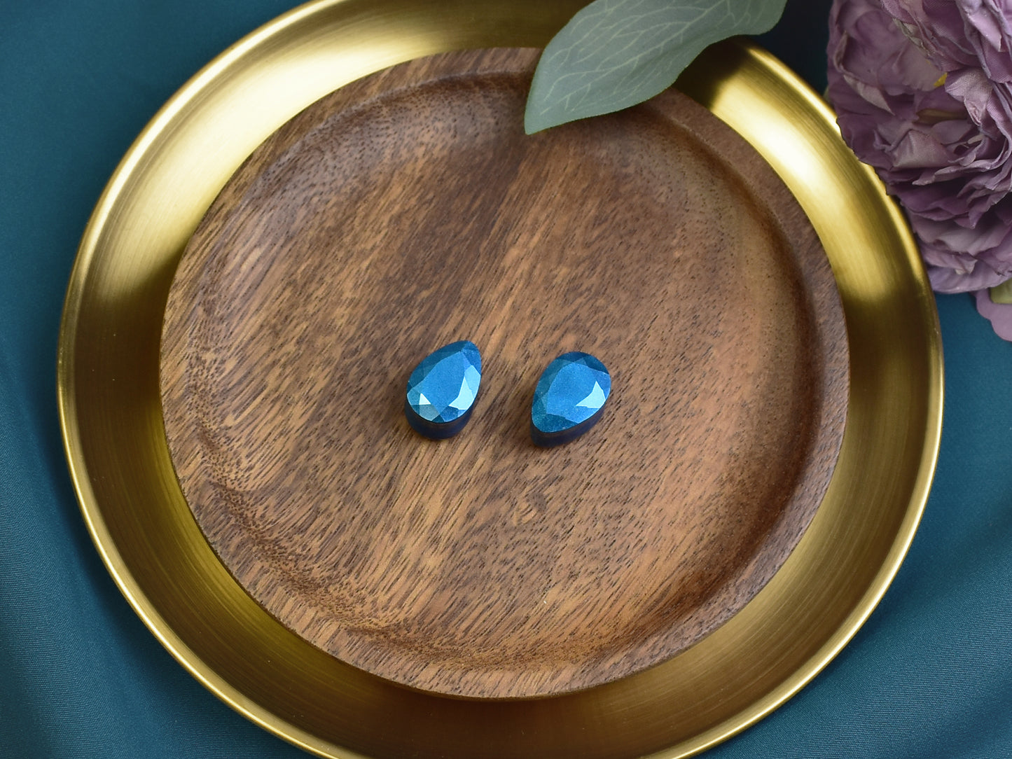 Fasetowane plugi do uszu 16mm | łezki | Para Spirit Of Copper