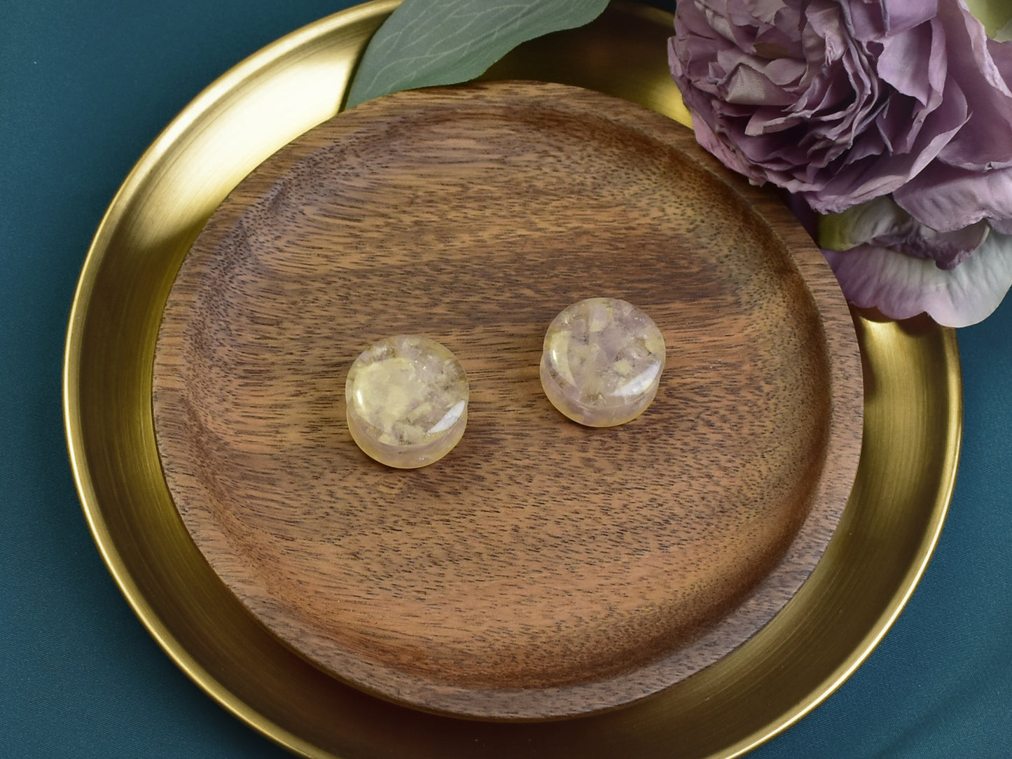 Plugi do uszu 24mm | Fioletowy jadeit | Para Spirit Of Copper