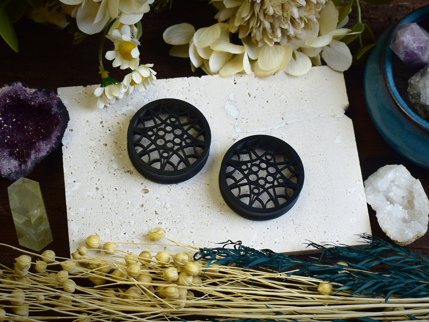 Tunele do uszu z rozetą 20-100mm | Druk 3D Spirit Of Copper