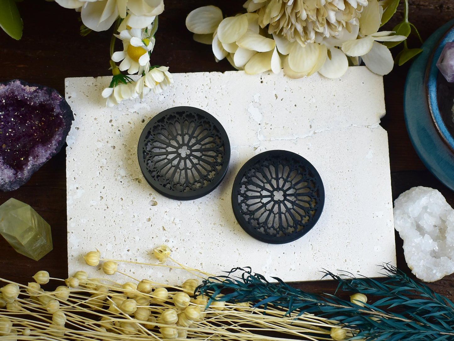 Tunele do uszu z rozetą 20-100mm | Druk 3D Spirit Of Copper