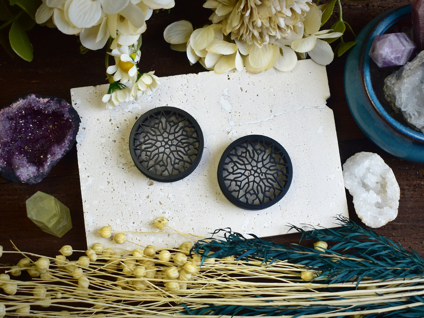 Tunele do uszu z rozetą 20-100mm | Druk 3D Spirit Of Copper