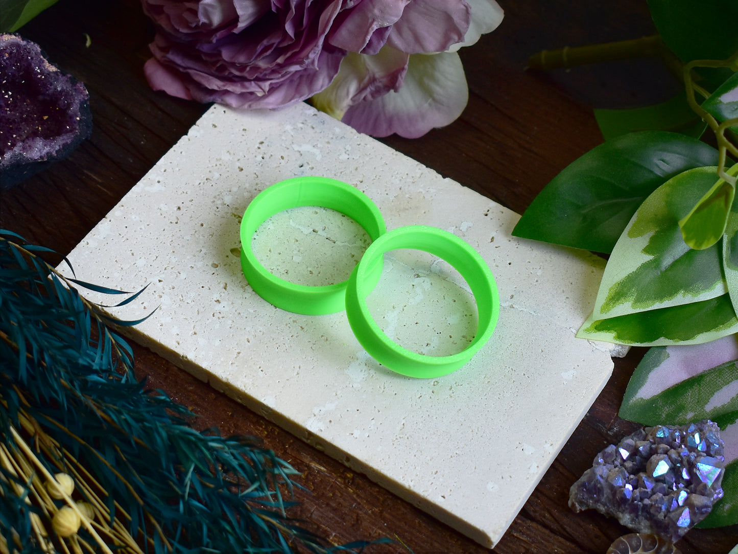 Tunele do uszu 10-100mm | Neonowe zielone