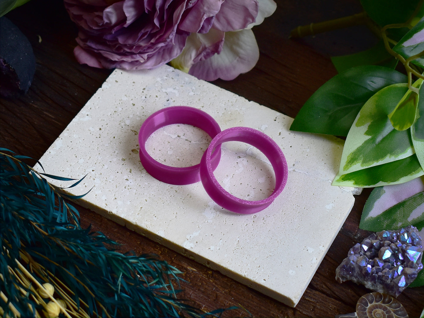 Tunele do uszu 10-100mm | Purpurowe