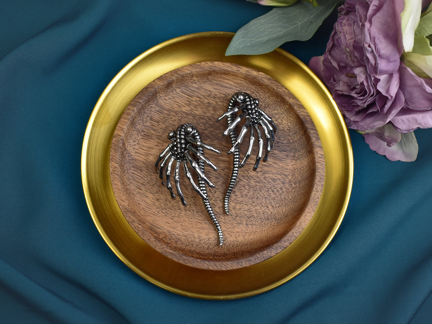 Ciężarki do uszu - Obcy, Facehugger, Alien Spirit Of Copper