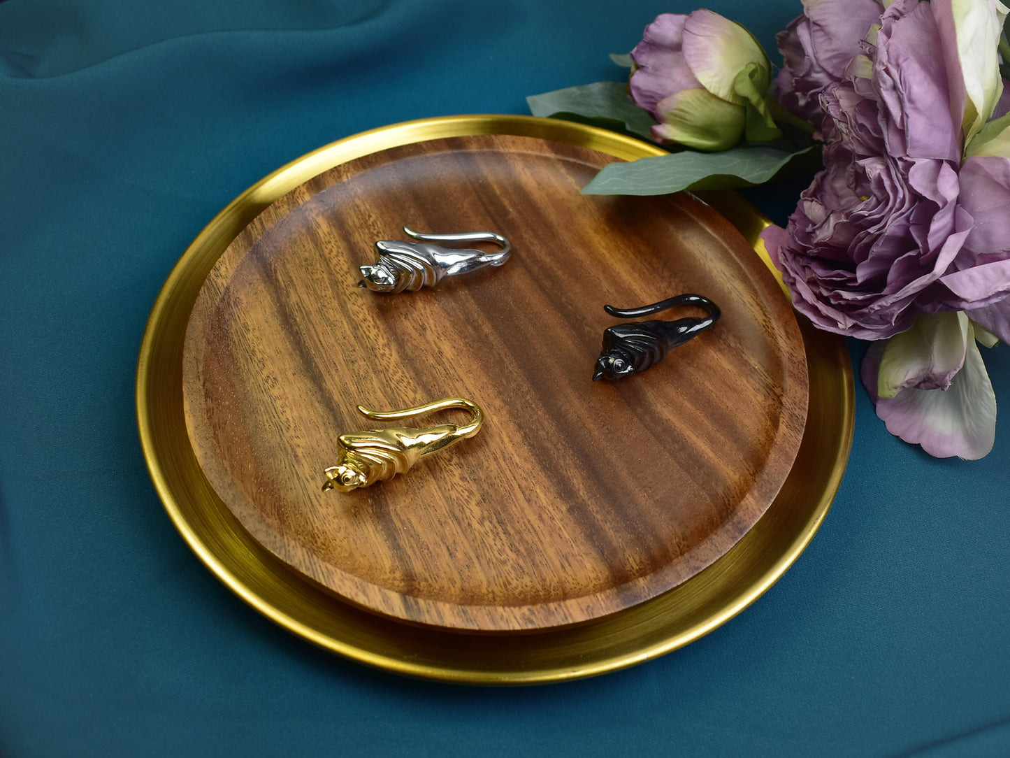 Ciężarki do uszu - wiszące nietoperze Spirit Of Copper