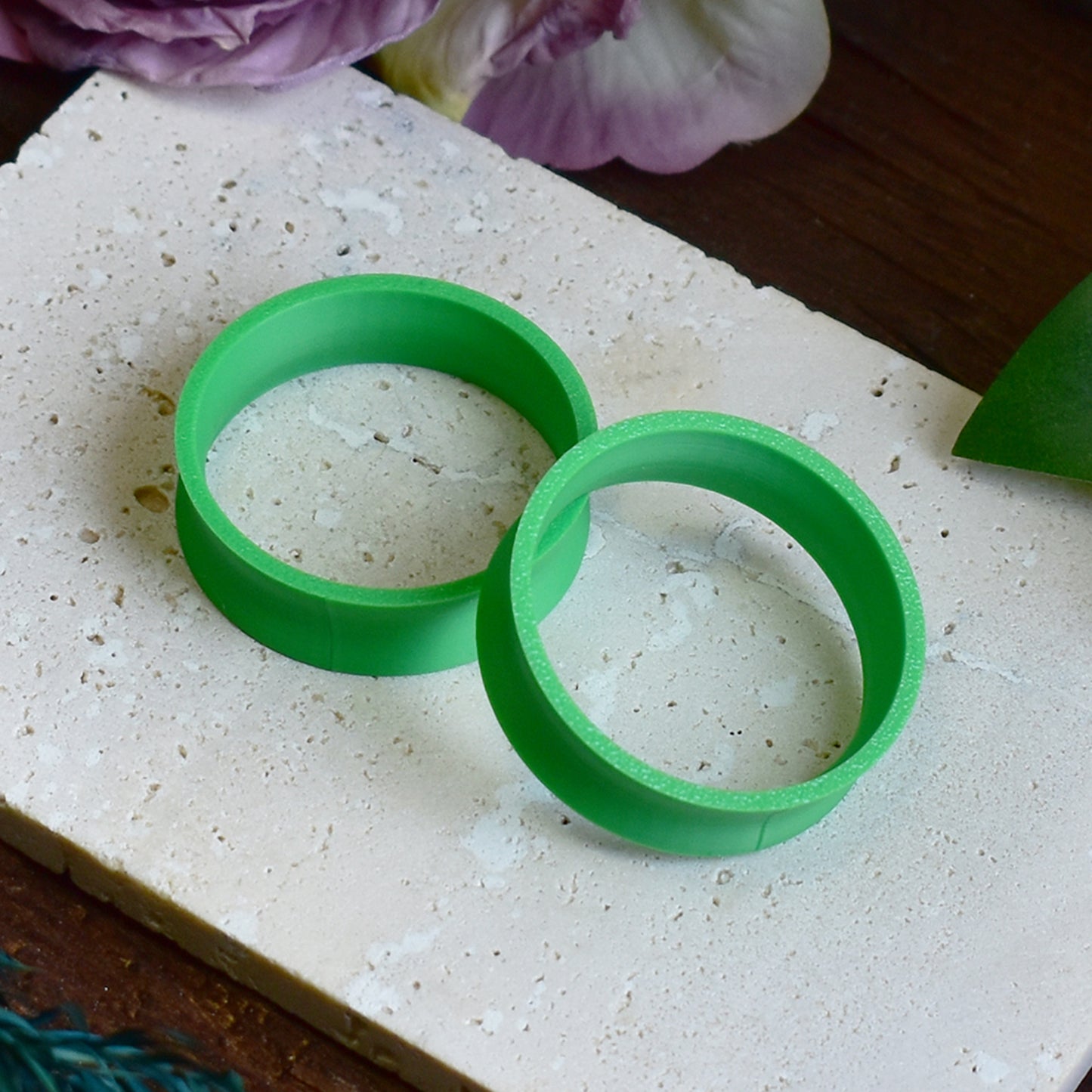 Túneles para orejas 10-100mm | Verde | Impresión 3D