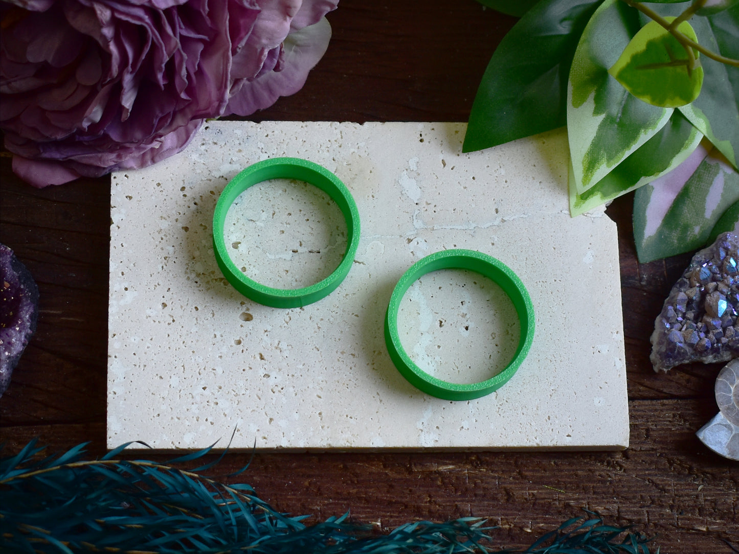 Túneles para orejas 10-100mm | Verde | Impresión 3D