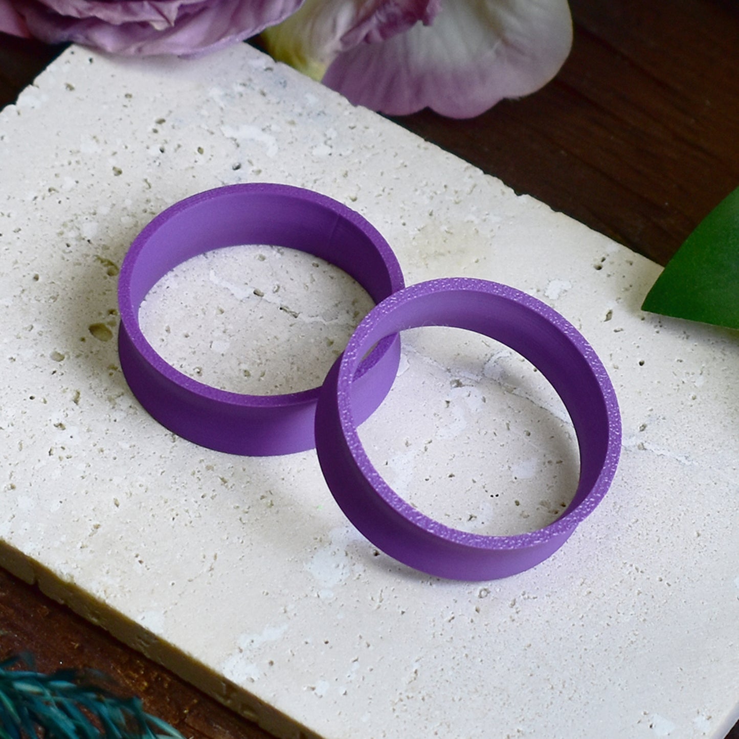 Túneles para orejas 10-100mm | Violeta | Impresión 3D