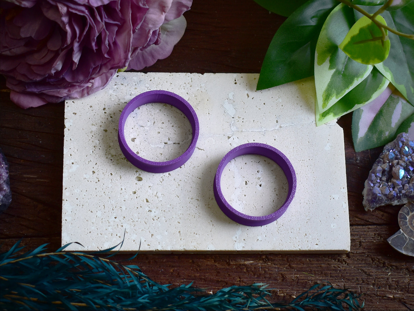 Túneles para orejas 10-100mm | Violeta | Impresión 3D