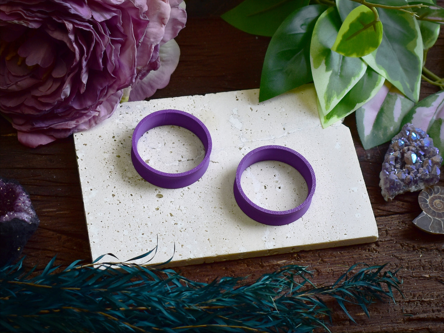 Túneles para orejas 10-100mm | Violeta | Impresión 3D