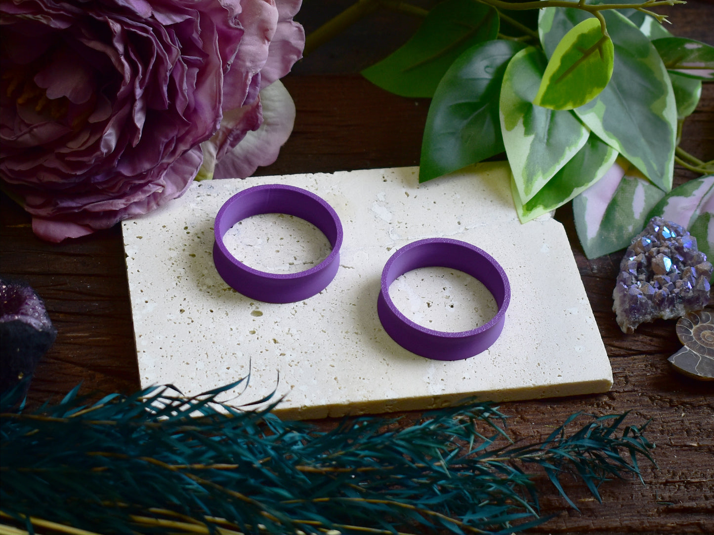 Túneles para orejas 10-100mm | Violeta | Impresión 3D