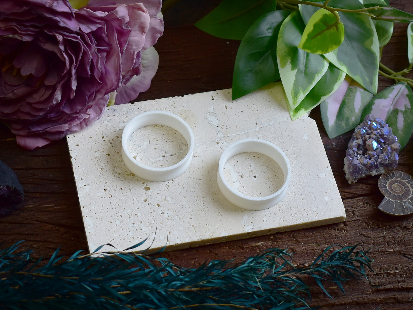 Túneles para orejas 10-100mm | Blanco