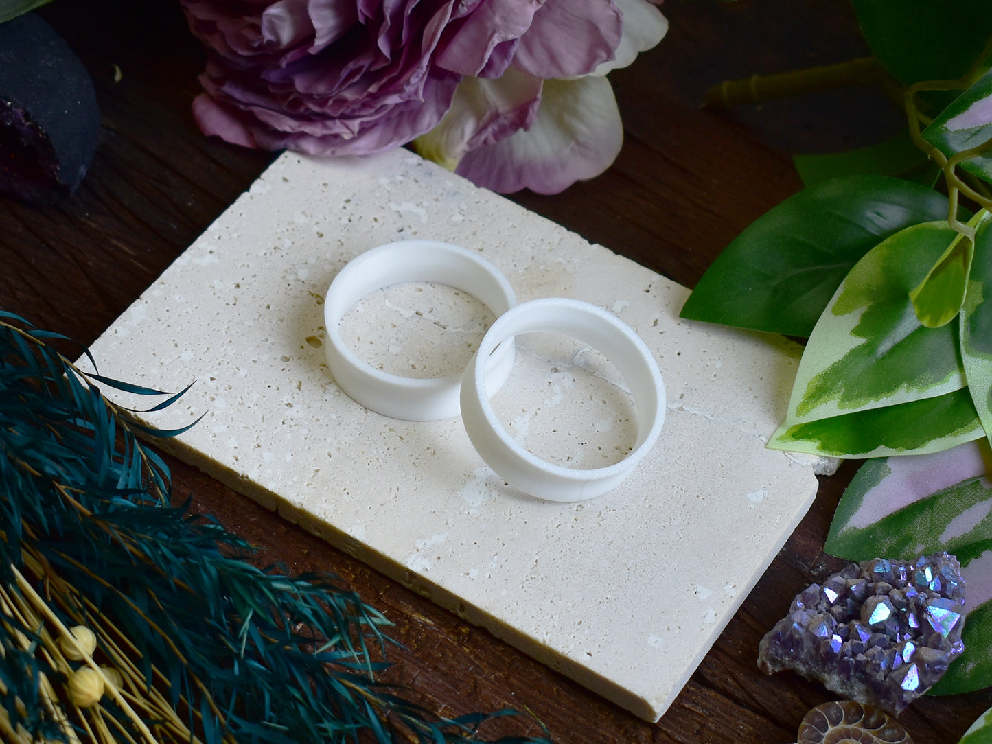 Túneles para orejas 10-100mm | Blanco