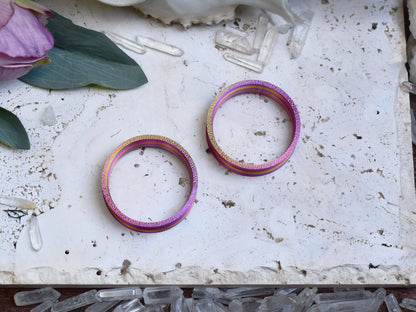 Ear tunnels 10-100mm | Twisted Pink | 12 Shapes