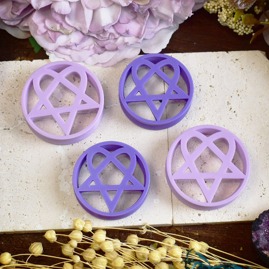 Ear Tunnels with Heartagram | 14 Colors