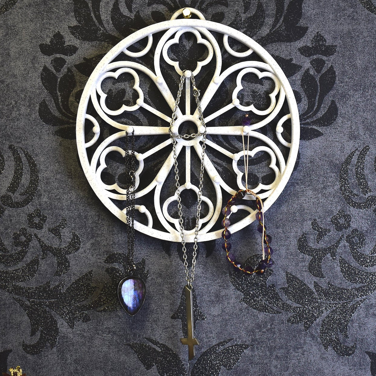 Gothic Rose Window Jewelry Holder Spirit Of Copper