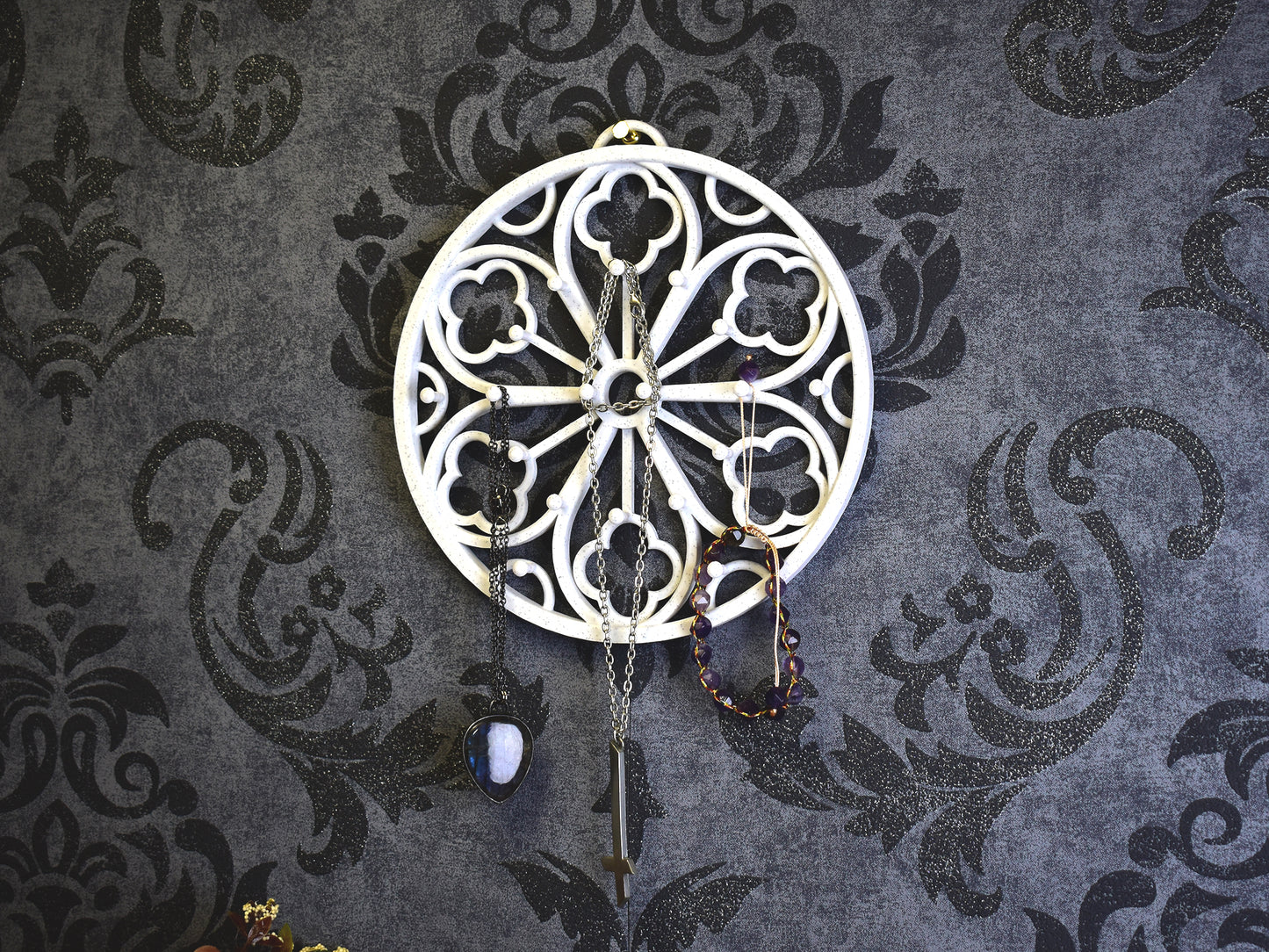 Gothic Rose Window Jewelry Holder Spirit Of Copper