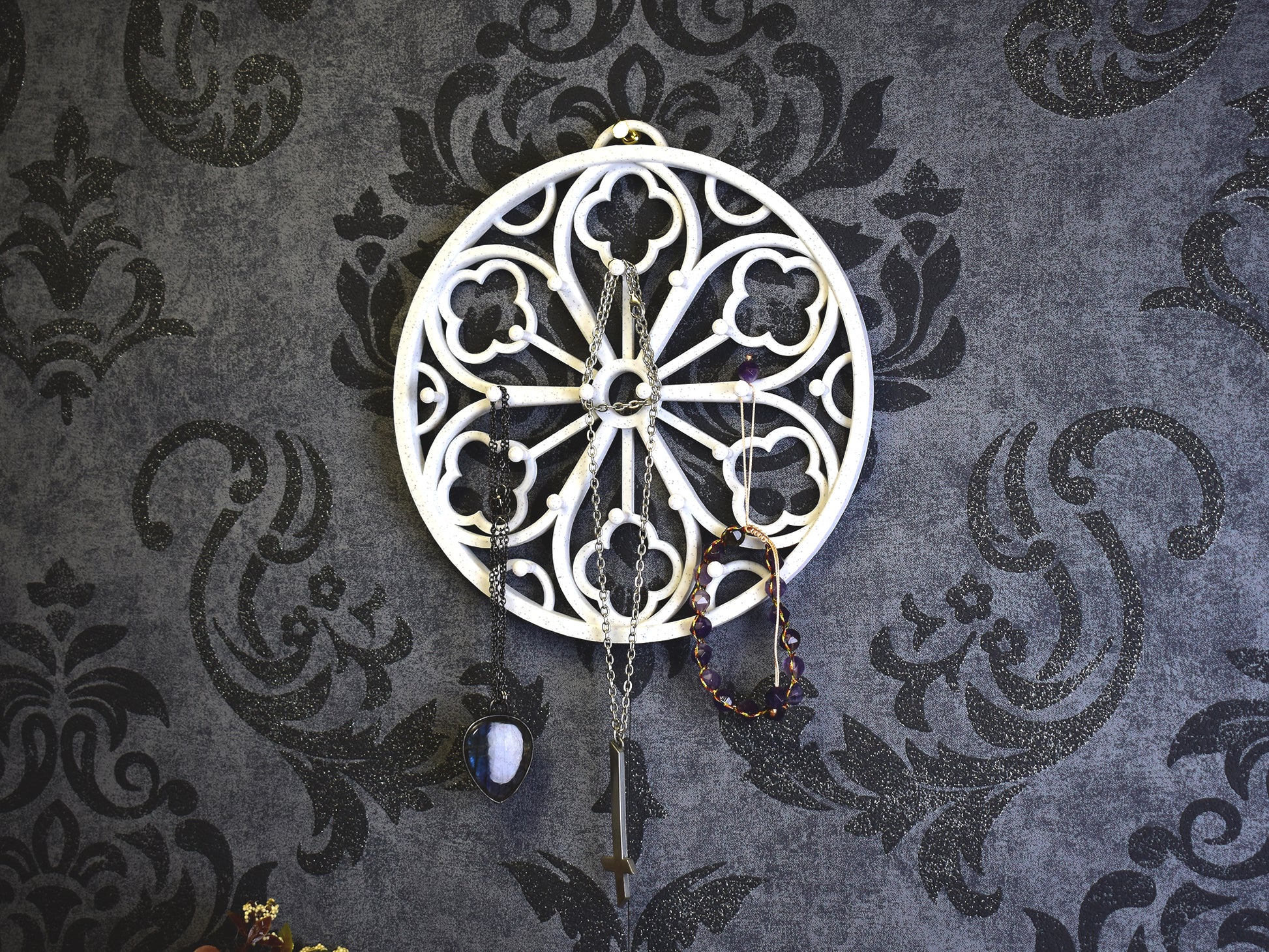 Gothic Rose Window Jewelry Holder Spirit Of Copper