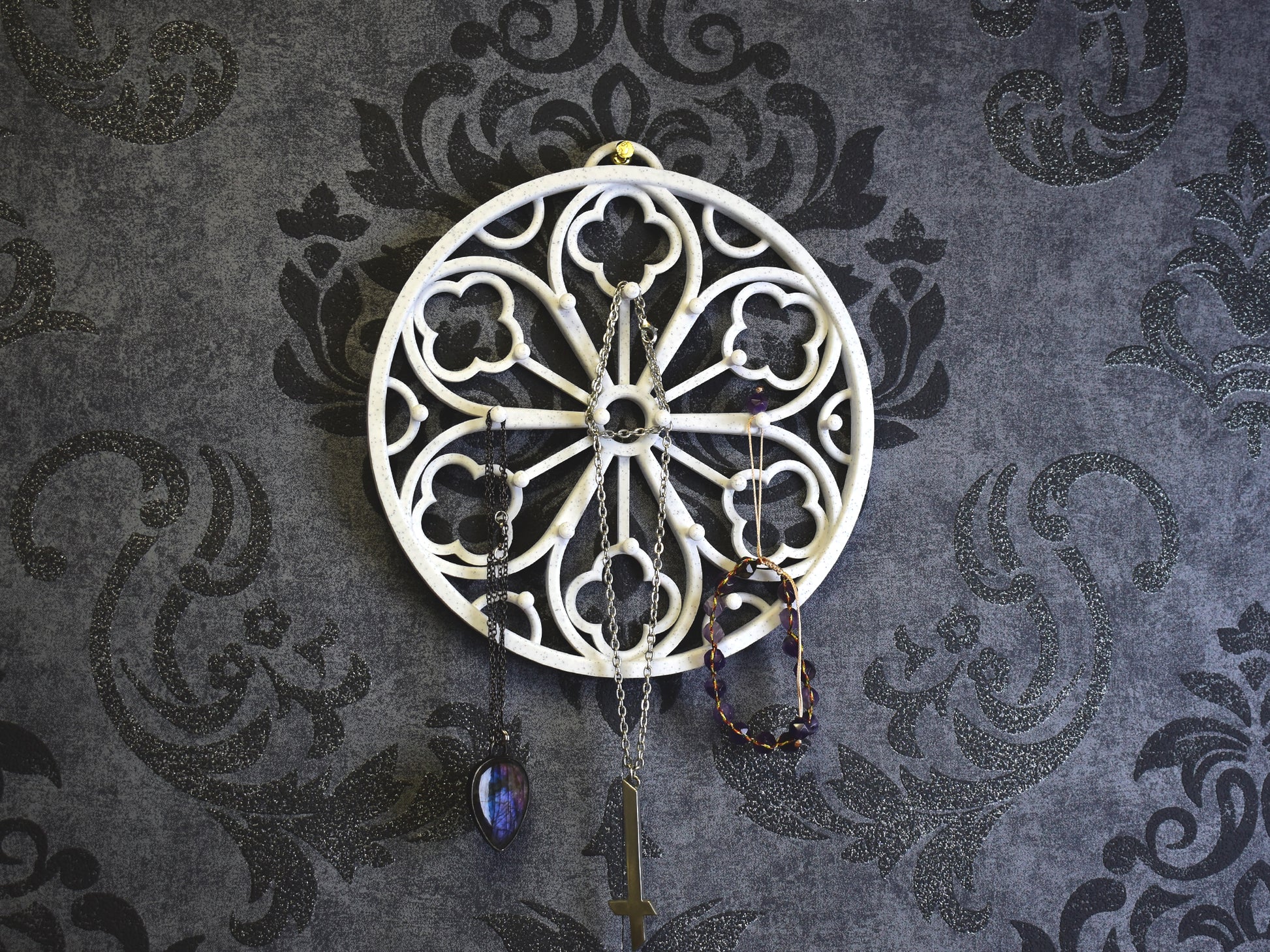 Gothic Rose Window Jewelry Holder Spirit Of Copper