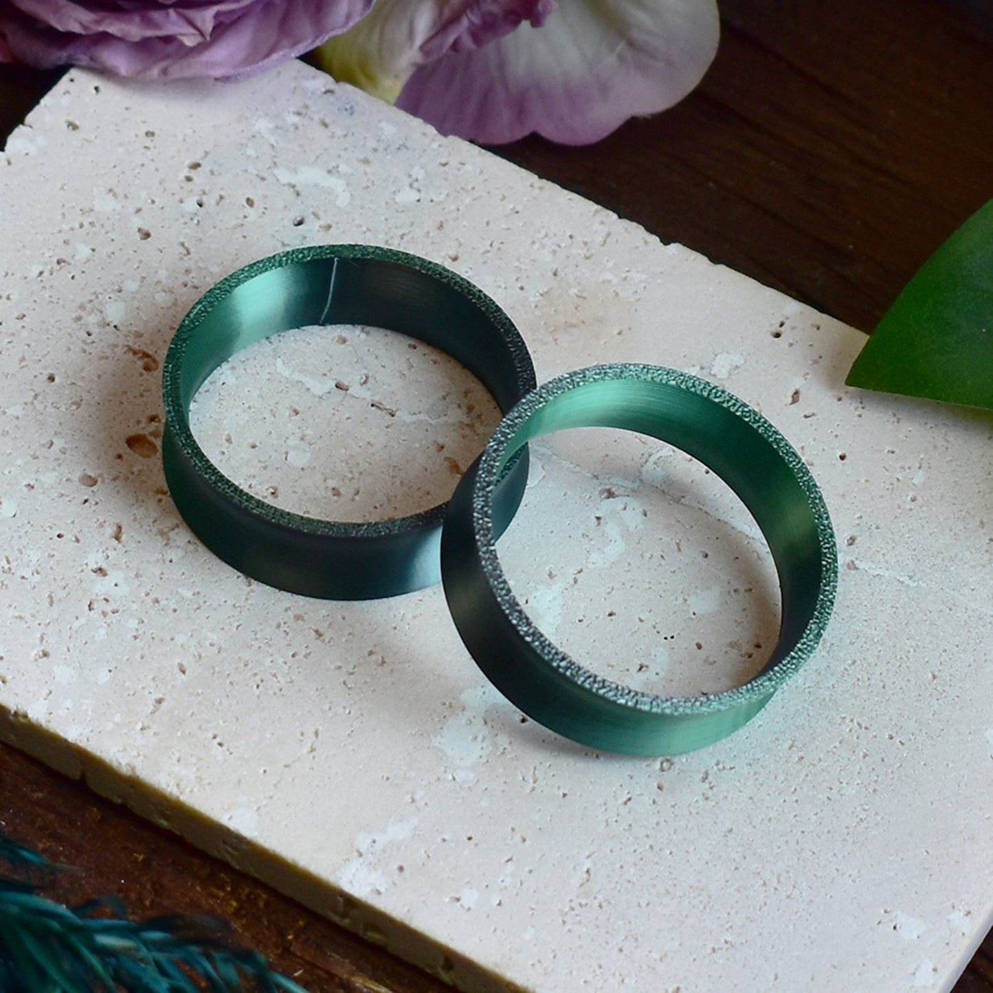 Tunele do uszu 10-100mm | Czarno-zielone