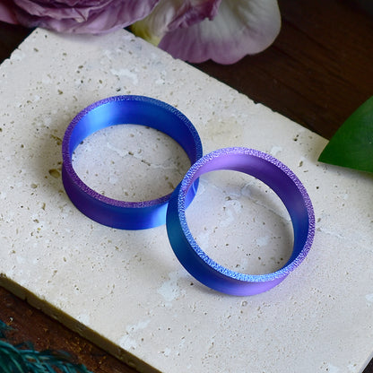 Tunele do uszu 10-100mm | Niebiesko-fioletowe