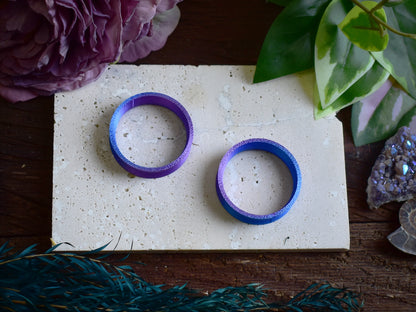 Tunele do uszu 10-100mm | Niebiesko-fioletowe