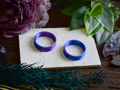 Tunele do uszu 10-100mm | Niebiesko-fioletowe