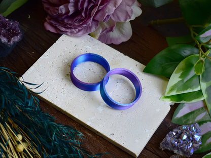 Tunele do uszu 10-100mm | Niebiesko-fioletowe