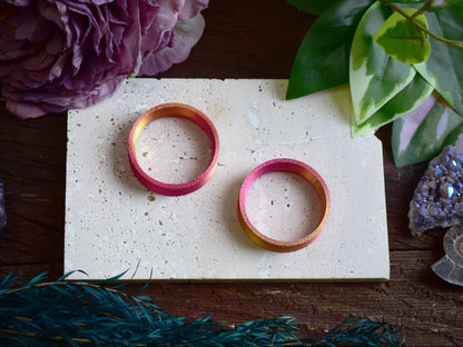 Túneles para orejas 10-100mm | Oro y rosa