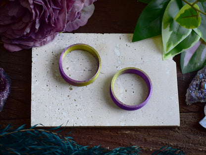 Tunele do uszu 10-100mm | Fioletowo-złote